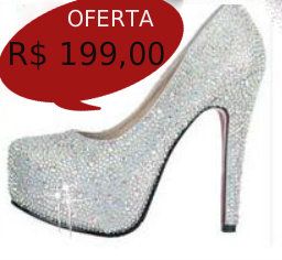 SAPATO SCARPIN CRISTAL